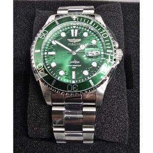Invicta Pro Diver Men's Watch Green Dial Date 43mm Model 30020